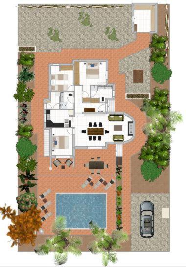 Casa de férias Private Mit Eigenem Pool Unter Palmen